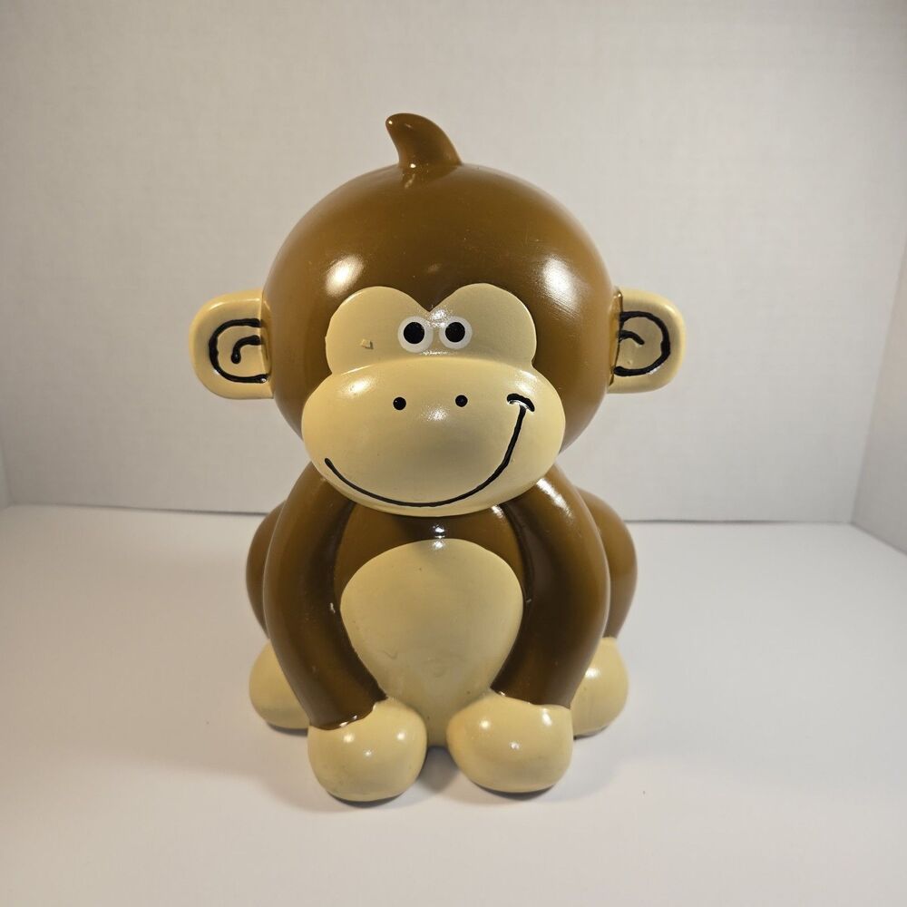 Vintage Ceramic Monkey Coin Piggy Bank FAB Starpoint NY Collectable CUTE!